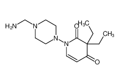 1-(4-(aminomethyl)piperazin-1-yl)-3,3-diethylpyridine-2,4(1H,3H)-dione_97964-67-5