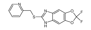 2,2-difluoro-6-[(2-pyridyl)methylthio]-5H-[1,3]-dioxolo[4,5-f]benzimidazole_97966-68-2