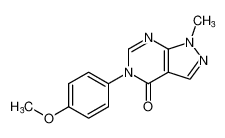 5-(4-methoxyphenyl)-1-methyl-1,5-dihydro-4H-pyrazolo[3,4-d]pyrimidin-4-one_97968-71-3