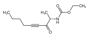 2-(S)-((ethoxycarbonyl)amino)-3-oxo-4-nonyne_97973-92-7