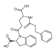 1-(N-carbophenethyl-γ-D-glutamyl)indoline-2(S)-carboxylic acid_97975-34-3