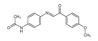 (4-Methoxy-phenylglyoxal)-(4-acetamino-anil)_97978-17-1