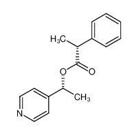 (R)-2-Phenyl-propionic acid (R)-1-pyridin-4-yl-ethyl ester_97985-14-3