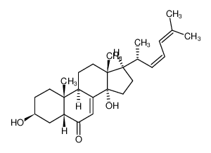 (22Z)-3β,14α-dihydroxy-5β-cholesta-7,22,24-trien-6-one_97988-02-8