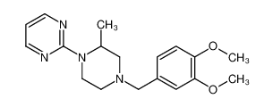 2-[4-[(3,4-dimethoxyphenyl)methyl]-2-methylpiperazin-1-yl]pyrimidine_97993-28-7