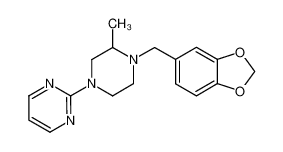 1-(3,4-methylenedioxybenzyl)-2-methyl-4-(2-pyrimidyl)piperazine_97993-33-4