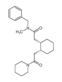 N-Benzyl-N-methyl-2-[(1S,2R)-2-(2-oxo-2-piperidin-1-yl-ethyl)-cyclohexyl]-acetamide_97995-49-8