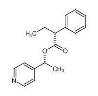 (R)-2-Phenyl-butyric acid (R)-1-pyridin-4-yl-ethyl ester_97996-71-9