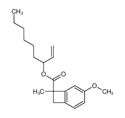 4-Methoxy-7-methyl-bicyclo[4.2.0]octa-1(6),2,4-triene-7-carboxylic acid 1-vinyl-heptyl ester_97998-81-7
