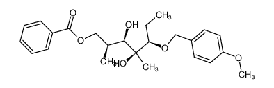 (2S,3R,4S,5R)-1-benzoyloxy-3,4-dihydroxy-5-(4-methoxybenzyloxy)-2,4-dimethylheptane_98003-93-1