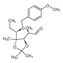 (2R,3R,4R,5R)-3,4-O-isopropylidene-5-(4-methoxybenzyloxy)-2,4-dimethylheptanal_98003-96-4