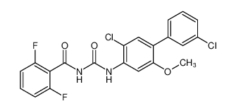 N-((3',5-dichloro-2-methoxy-[1,1'-biphenyl]-4-yl)carbamoyl)-2,6-difluorobenzamide_98005-28-8