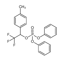 Phosphoric acid, diphenyl 2,2,2-trifluoro-1-(4-methylphenyl)ethyl ester_98010-20-9