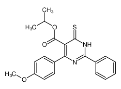 4-(4-Methoxy-phenyl)-2-phenyl-6-thioxo-1,6-dihydro-pyrimidine-5-carboxylic acid isopropyl ester_98011-45-1