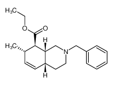 ethyl cis-1,2,3,4,4aβ,7,8,8aβ-octahydro-2-benzyl-7α-methyl-7-isoquinolinecarboxylate_98014-57-4