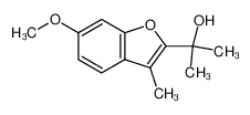 2-(6-methoxy-3-methyl-benzofuran-2-yl)-propan-2-ol_98017-49-3