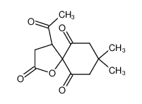 4-acetyl-8,8-dimethyl-1-oxa-spiro[4.5]decane-2,6,10-trione_98018-05-4