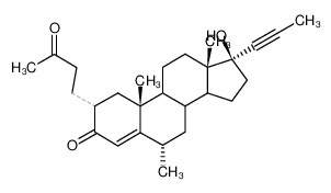17β-Hydroxy-6α-methyl-2ξ-(3'-oxo-butyl)-17α-(prop-1'-inyl)-androst-4-en-3-on_98024-08-9