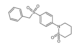 2-(4-phenylmethanesulfonyl-phenyl)-[1,2]thiazinane 1,1-dioxide_98031-90-4
