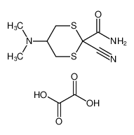 2-cyano-5-(dimethylamino)-1,3-dithiane-2-carboxamide oxalate_98034-85-6