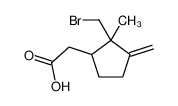 2-[2-(bromomethyl)-2-methyl-3-methylidenecyclopentyl]acetic acid_98049-45-7