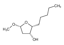 (2R,3R,5R)-5-Methoxy-2-pentyl-tetrahydro-furan-3-ol_98050-10-3