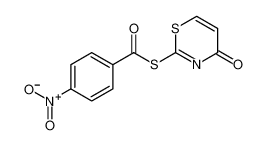 Benzenecarbothioic acid, 4-nitro-, S-(4-oxo-4H-1,3-thiazin-2-yl) ester_98055-47-1