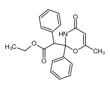 (6-Methyl-4-oxo-2-phenyl-3,4-dihydro-2H-[1,3]oxazin-2-yl)-phenyl-acetic acid ethyl ester_98057-80-8