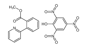Picric acid; compound with 2-pyridin-2-yl-benzoic acid methyl ester_98061-27-9