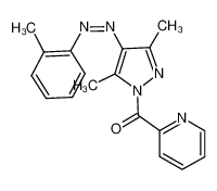 (3,5-Dimethyl-4-o-tolylazo-pyrazol-1-yl)-pyridin-2-yl-methanone_98077-31-7
