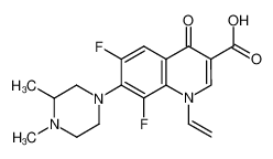 7-(3,4-Dimethyl-1-piperazinyl)-6,8-difluoro-1,4-dihydro-4-oxo-1-vinylquinoline-3-carboxylic acid_98079-80-2