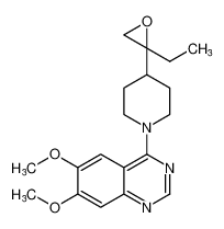 4-(4-(2-ethyloxiran-2-yl)piperidin-1-yl)-6,7-dimethoxyquinazoline_98080-58-1