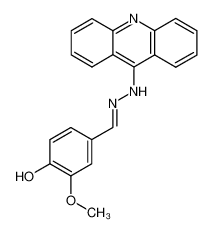 4-(Acridin-9-yl-hydrazonomethyl)-2-methoxy-phenol_98081-02-8
