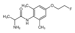 Propanamide, 2-amino-N-[4-(2-fluoroethoxy)-2,6-dimethylphenyl]-_98082-96-3