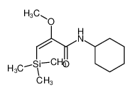 (E)-N-Cyclohexyl-2-methoxy-3-trimethylsilanyl-acrylamide_98083-89-7