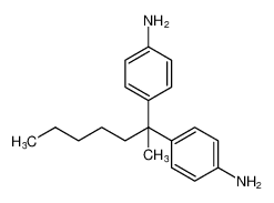 Benzenamine, 4,4'-(1-methylhexylidene)bis-_98085-06-4