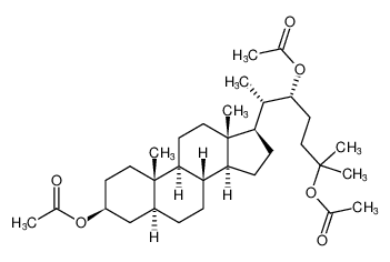(5R,6S)-6-((3S,5S,8R,9S,10S,13S,14S,17R)-3-acetoxy-10,13-dimethylhexadecahydro-1H-cyclopenta[a]phenanthren-17-yl)-2-methylheptane-2,5-diyl diacetate_98086-65-8