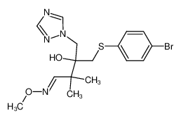 1-(4-bromophenylthio)-3-methoximinomethyl-3-methyl-2-(1,2,4-triazol-1-yl-methyl)butan-2-ol_98092-53-6