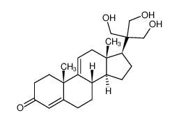 21-Hydroxy-3-oxo-20,20-bis-hydroxymethyl-pregnadien-(4,9(11))_981-54-4