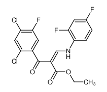 (Z)-2-(2,4-Dichloro-5-fluoro-benzoyl)-3-(2,4-difluoro-phenylamino)-acrylic acid ethyl ester_98105-71-6