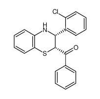 [(2R,3R)-3-(2-Chloro-phenyl)-3,4-dihydro-2H-benzo[1,4]thiazin-2-yl]-phenyl-methanone_98123-33-2