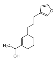 1-(1-hydroxyethyl)-3-(3-(3-furyl)propyl)-1-cyclohexene_98126-73-9