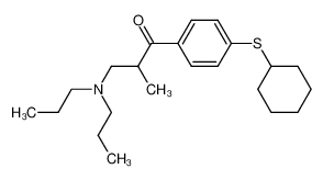1-(4-Cyclohexylsulfanyl-phenyl)-3-dipropylamino-2-methyl-propan-1-one_98131-15-8