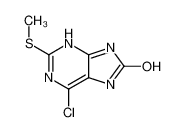 6-chloro-2-methylsulfanyl-7,9-dihydropurin-8-one_98138-76-2