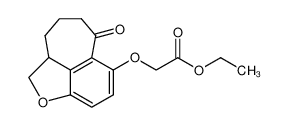ethyl 6-oxo-2,2a,3,4,5,6-hexahydrocyclohepta(cd)benzofuran-7-yloxyacetate_98154-13-3