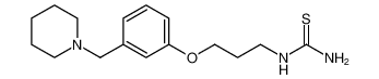 Thiourea, [3-[3-(1-piperidinylmethyl)phenoxy]propyl]-_98159-77-4
