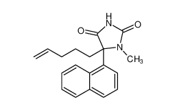 2,4-Imidazolidinedione, 1-methyl-5-(1-naphthalenyl)-5-(4-pentenyl)-_98160-35-1