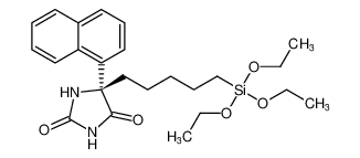 (R)-5-(naphthalen-1-yl)-5-(5-(triethoxysilyl)pentyl)imidazolidine-2,4-dione_98160-37-3