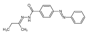 Methylethylketon-(azobenzol-carbonsaeure-(4)-hydrazon)_98172-18-0