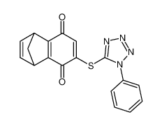 6-(1-phenyl-1H-tetrazol-5-ylsulfanyl)-1,4-dihydro-1,4-methano-naphthalene-5,8-dione_98179-45-4